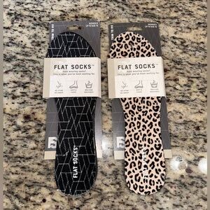 BUNDLE FOR CLIPQUEENB - Flat Socks Cushioned Inserts (1 Leopard/1 Black Print)